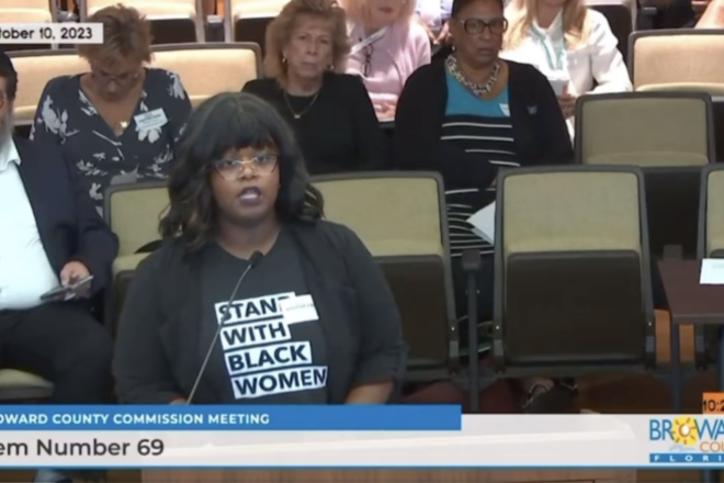 BLM Activist Accuses Israel of 'Ethnic Cleansing' During Local Commission Meeting in Florida
